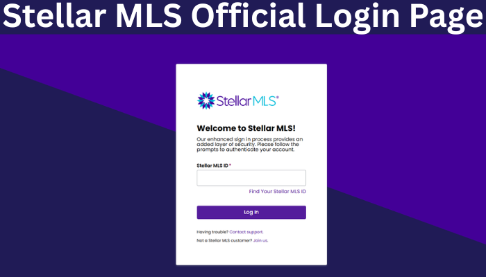 Stellar MLS login page Stellar MLS login page